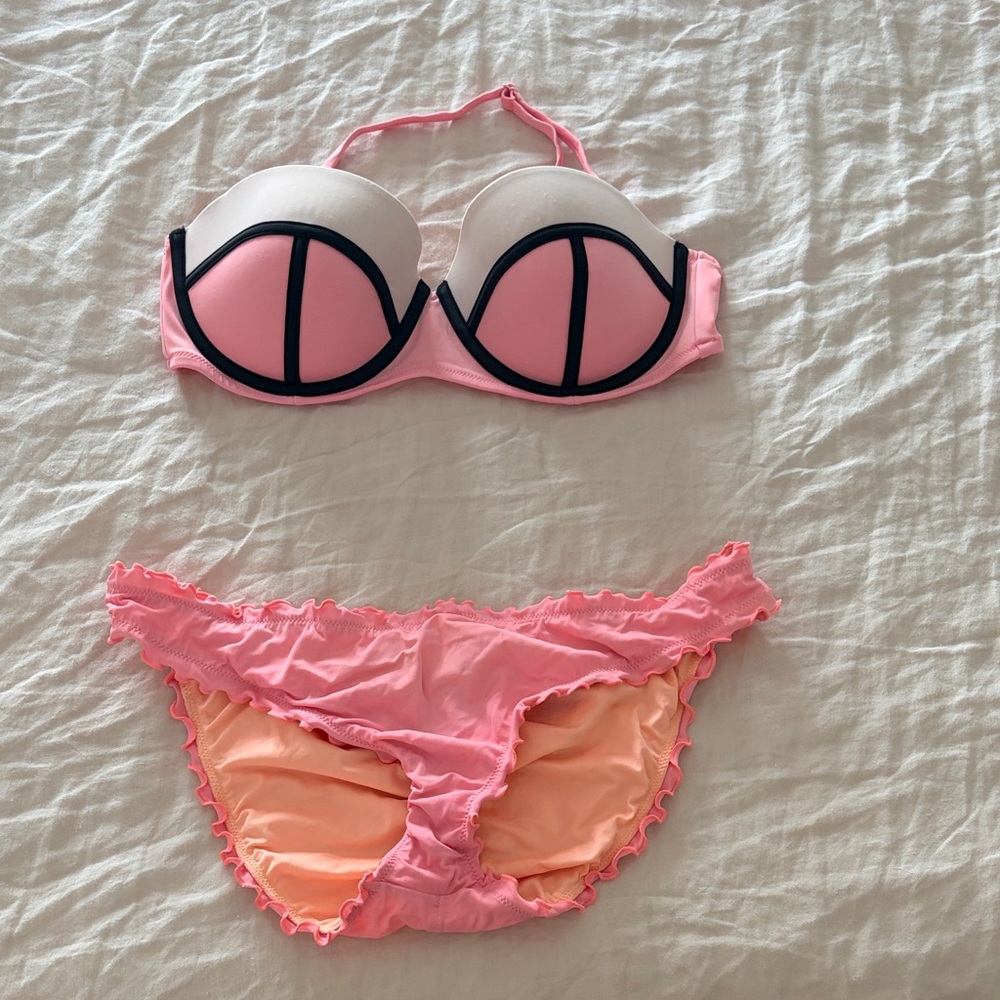 Victoria's Secret Pink and Black Bikini